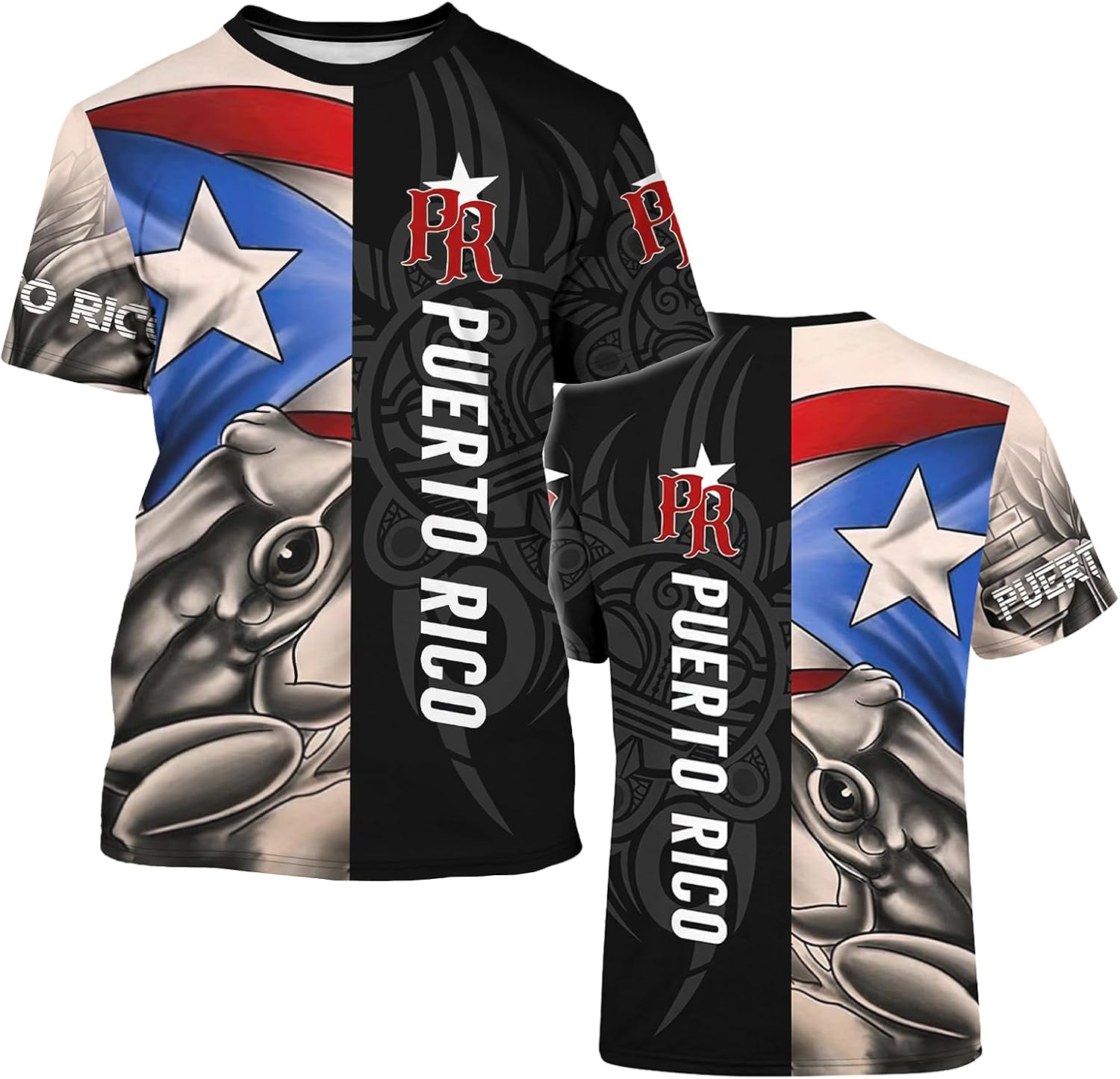 Mens Novelty Flag T-Shirt 3D Printed Graphic Short Sleeve Shirt Crew Neck Casual Top Unisex - Image 5