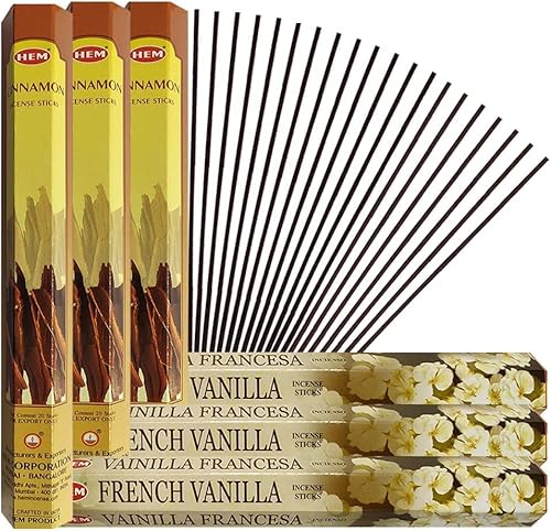 Trumiri DND-1359-2726 French Vanilla Incense Sticks And Cinnamon Incense Sticks With Incense Holder Bundle thumb #1