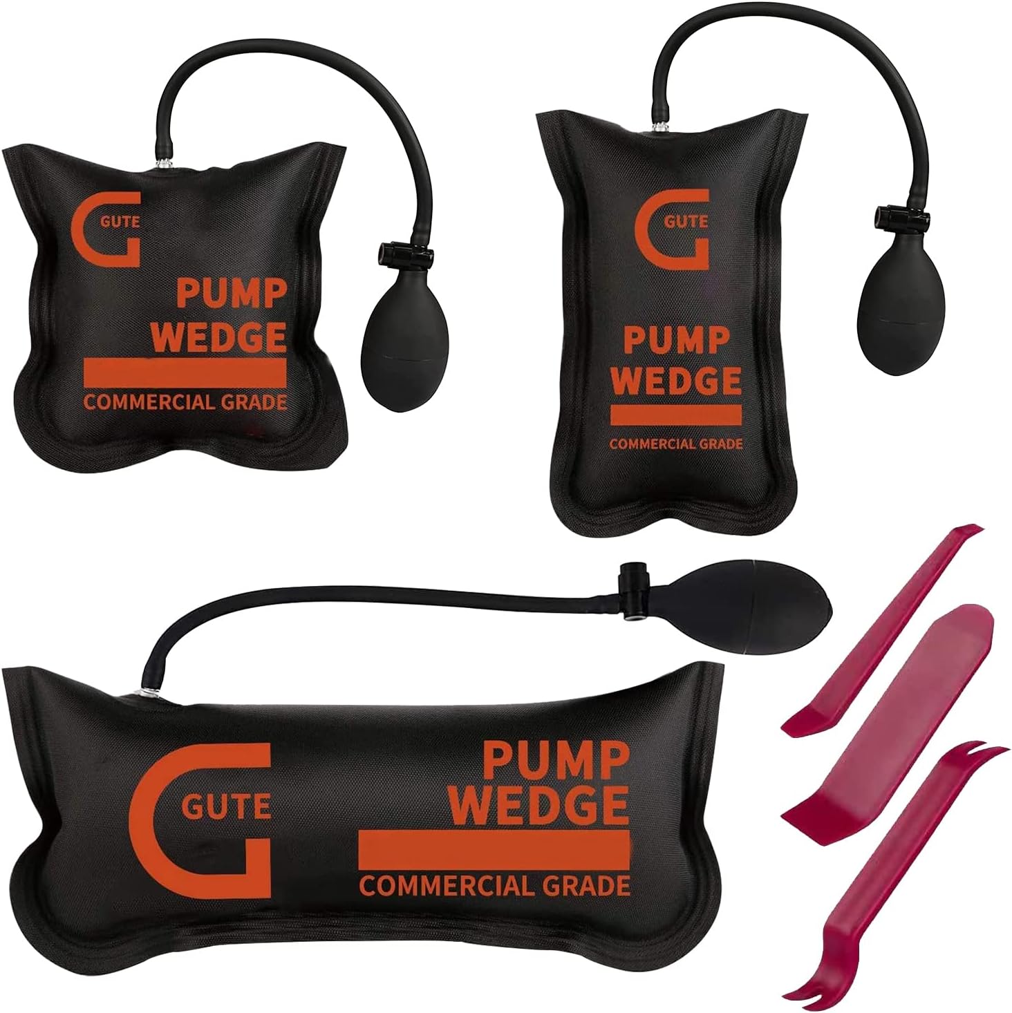 Gute Air Wedge Bag Pump, 3 Pack Commercial Inflatable Air Wedge Pump