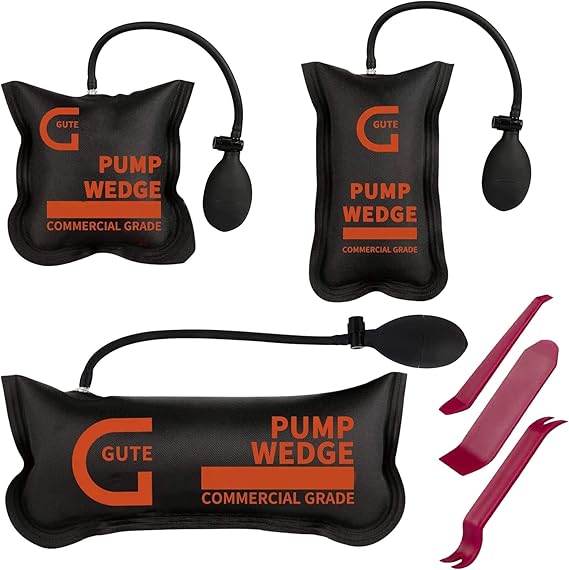 Gute Air Wedge Bag Pump, 3 Pack Commercial Inflatable Air Wedge Bag Tool, Professional Leveling