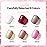 OpenLive 10ml Glitter Nail Polish Set 6 Colors Glitter Red Pink White Nail Polish Set for Nail Art