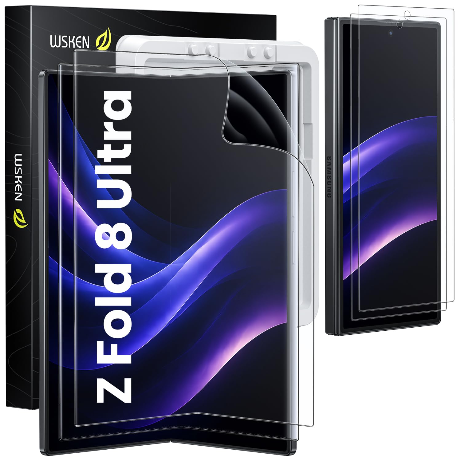 WSKEN for Samsung Galaxy Z Fold 8 Ultra Screen Protector - Easily Install | 2 Pack Inside…