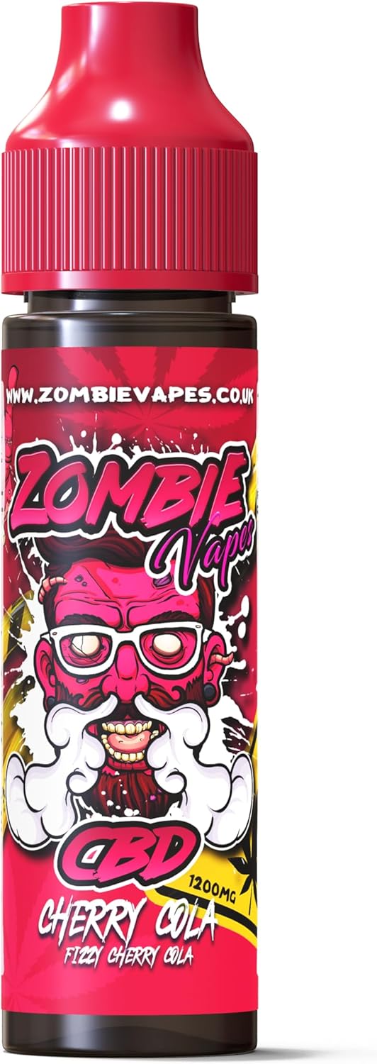 Zombie Vapes Fizzy Cherry Cla Vape Liquid 1200mg Anxiety Stress Pain