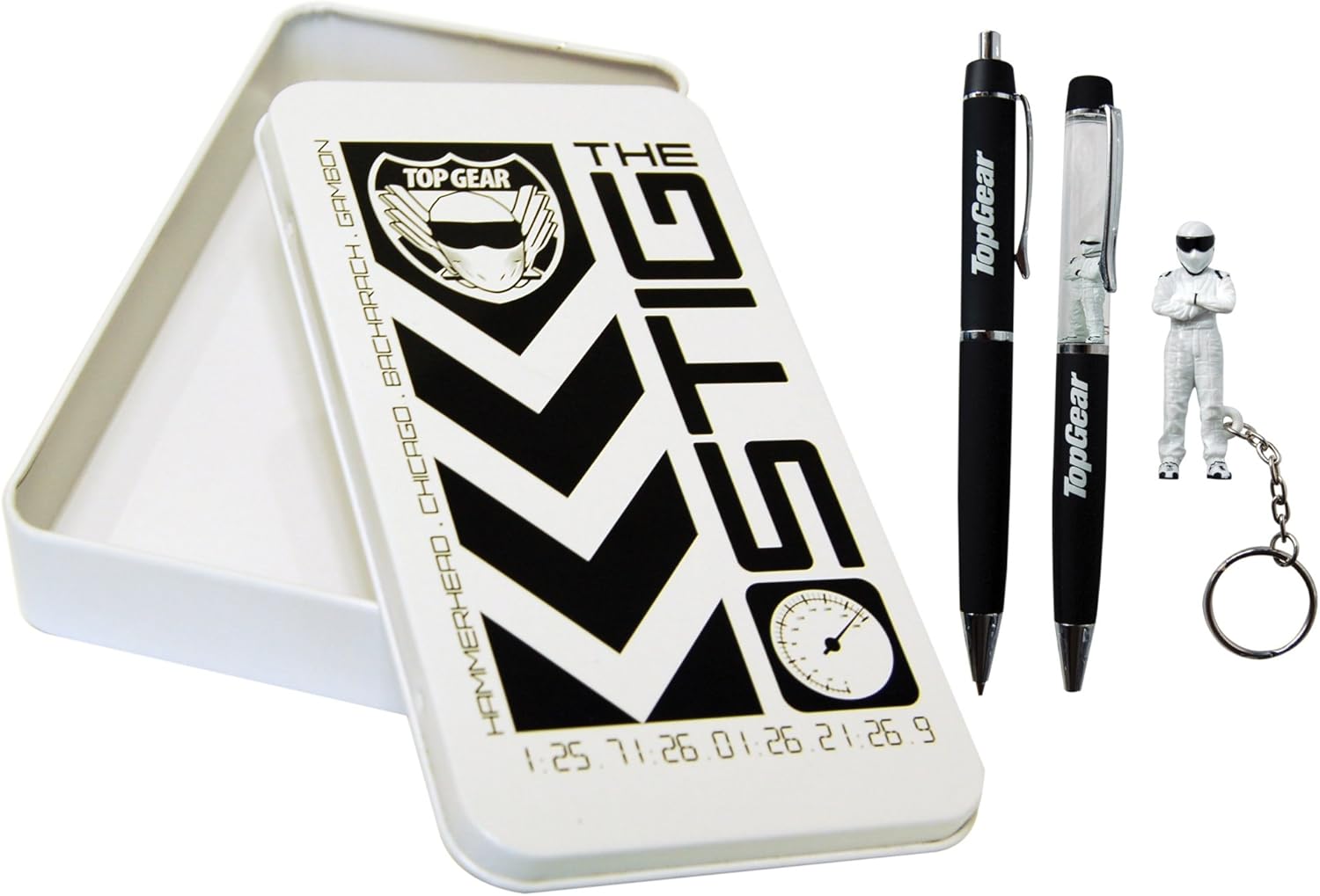 Generic Top Gear Propelling Pencil, Pen and Key Ring Set