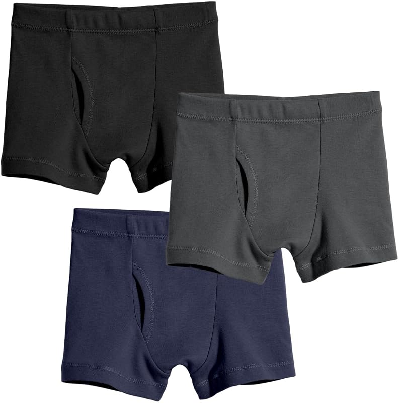 Big Boys Organic Cotton Boxer Brief for Sensitive Skin and SPD Sensory Friendly Clothing