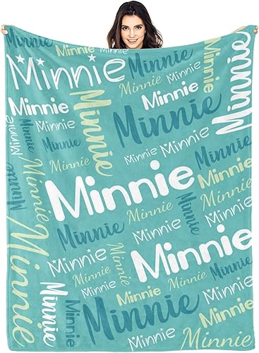 Miniatura 8 de Manta personalizada para niños y adultos, manta de franela personalizada con nombre (50 x 60 pulgadas, 07)