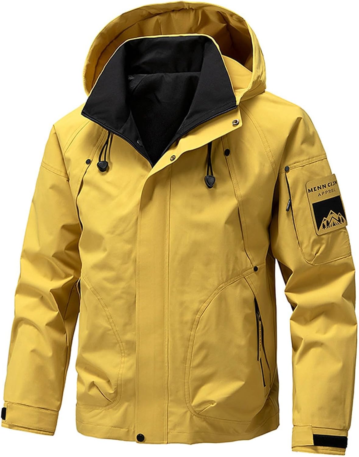Rain Jacket for Men's Rain Shell Jacket with Hood Waterproof Raincoat | womens lightweight jacket Lightweight Rain Jacket Hooded trench coats for golf jacket women jacket plus size outfits for