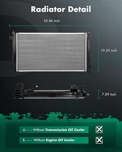 Miniatura 9 de SCITOO 2617 Radiador Fit 2003-2006 para Mitsubishi para Outlander