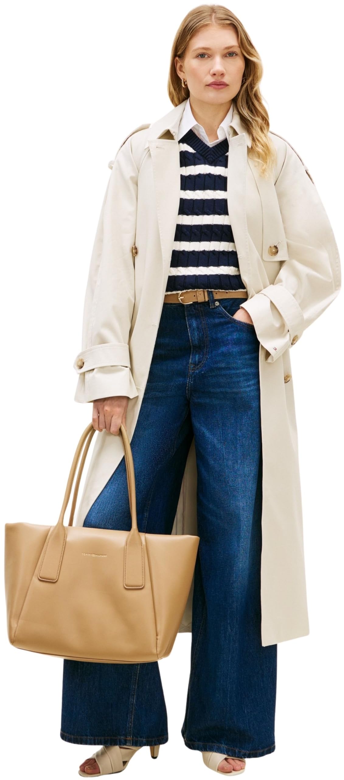 Tommy Hilfiger Th Essential Tote Aw0aw18374 - Bolsa de mano Mujer
