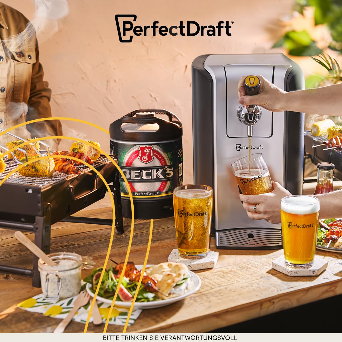 PerfectDraft Beck's Pils Bier (1 x 6l) MEHRWEG Fassbier