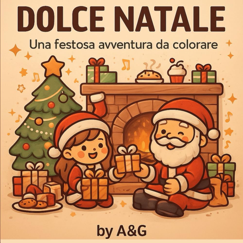 Dolce Natale: Libro da Colorare per Bambini, Ragazzi e Adulti – Scene Natalizie Calde e Accoglienti, Magia delle Feste e Momenti di Gioia da Colorare ... da colorare per vivere la magia delle feste