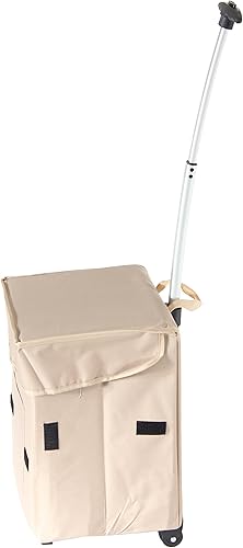 Miniatura 2 de dbest products Carrito Inteligente, Caqui Carrito Utilitario Rodante Plegable Cesta Compras Comestibles Maestro Pasatiempo Manualidades Arte