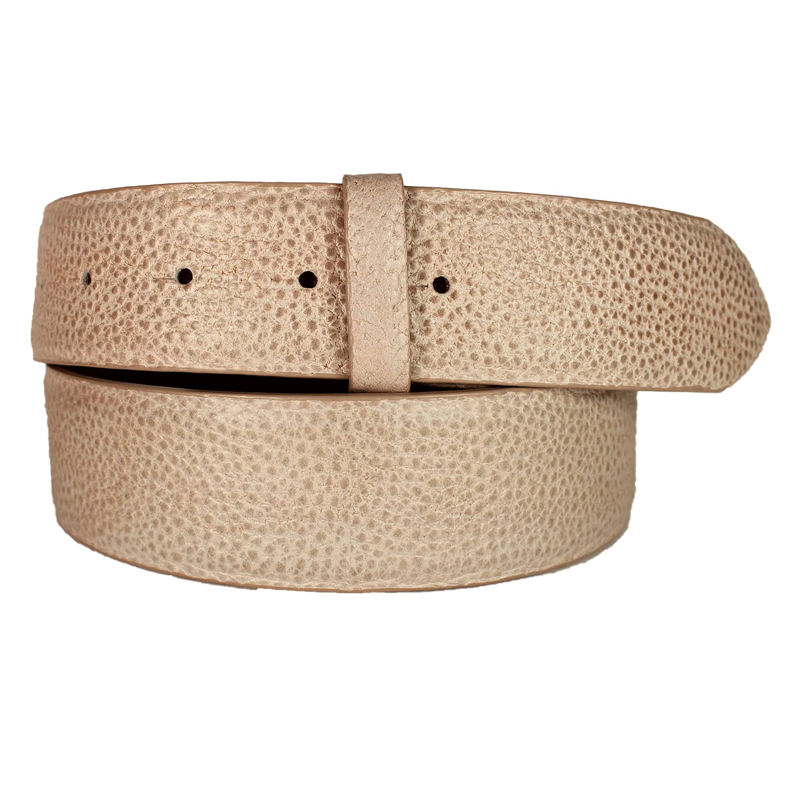 REPTILES HOUSE - Cinturón de piel de becerro en relieve (ancho: 4 cm), beige, 95