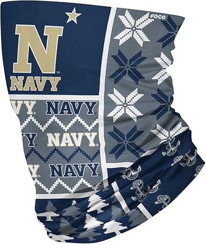 Miniatura 40 de FOCO NCAA unisex-adult Ncaa Team Logo Neck Gaiter Multiuse Logotipo grande.,Mini logotipo impreso.,Vacaciones en bloque ocupado,Hibisco