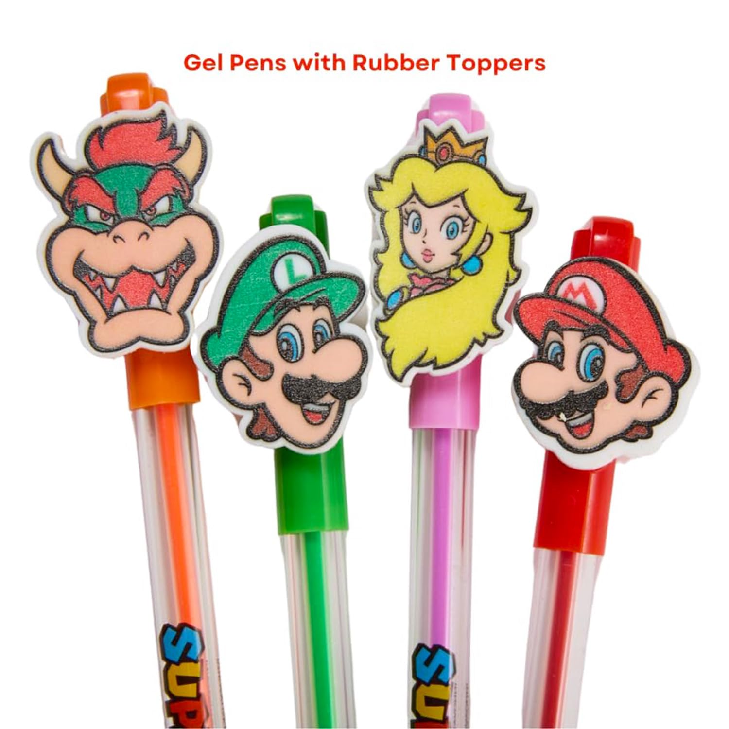 Super Mario Mario Journal and Pen Set - Video Game Notebook Bundle of Journal, Pens, Stickers, More for Kids Bros Notebook Stationery Kit image 3
