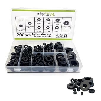 Rubbersheet Warehouse Grommets for Automotive, Electrical, Plumbing, Industrial Applications, Wire and Cable Protection