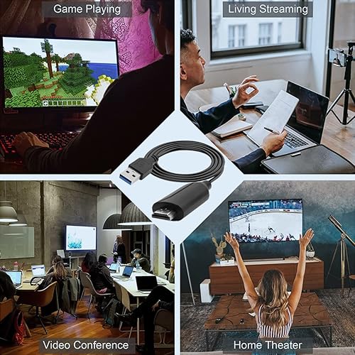 Miniatura 6 de Tarjetas de captura de video, dispositivo de captura de video 4K HDMI a USB, tarjeta de captura de juegos de tarjetas, adaptador de captura de