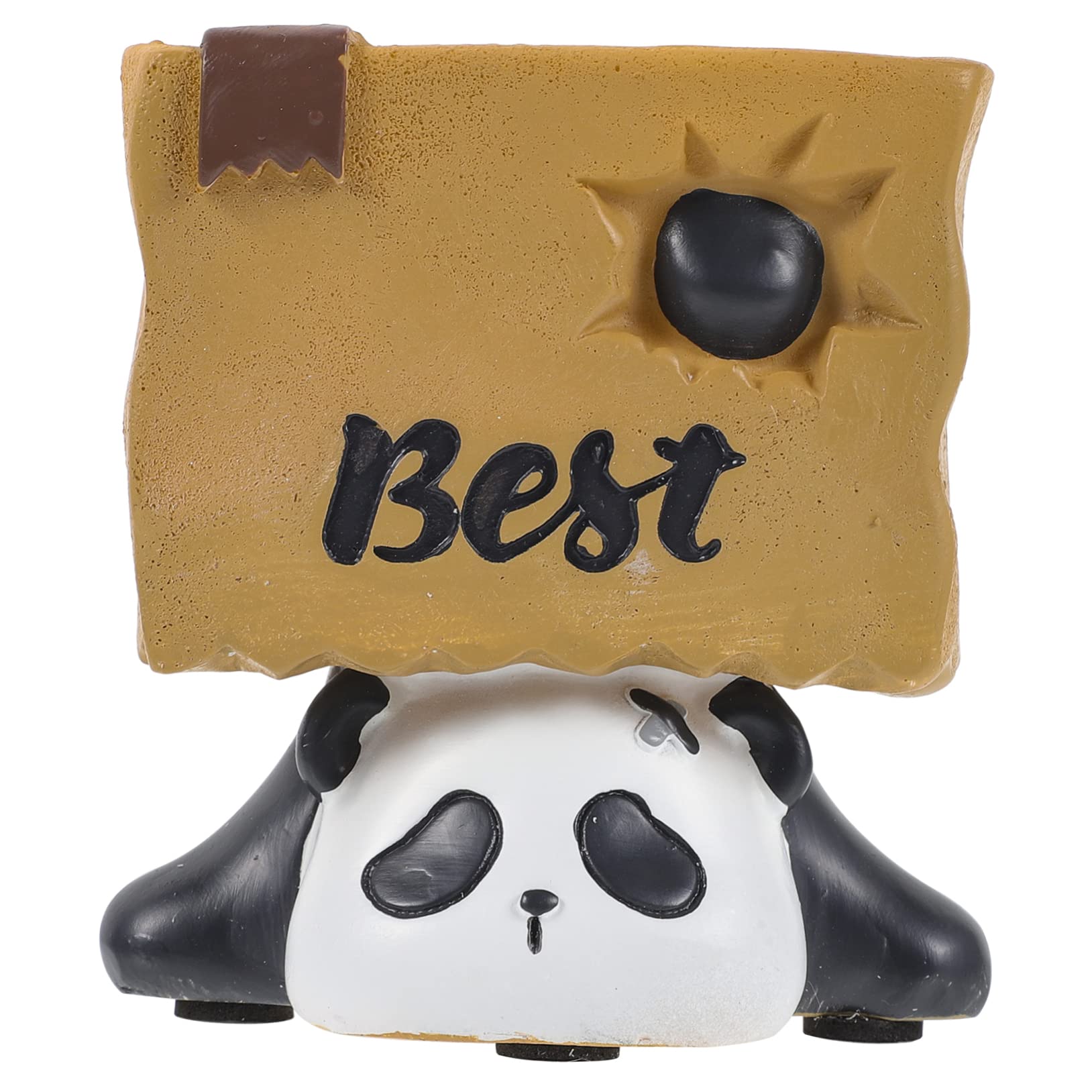 VILLCASE 2piezas Soporte Para Lápices De Forma De Panda Organizador De Escritorio Multifuncional y Maceta Para Suculentas Decoración De Mesa Creativa y Única