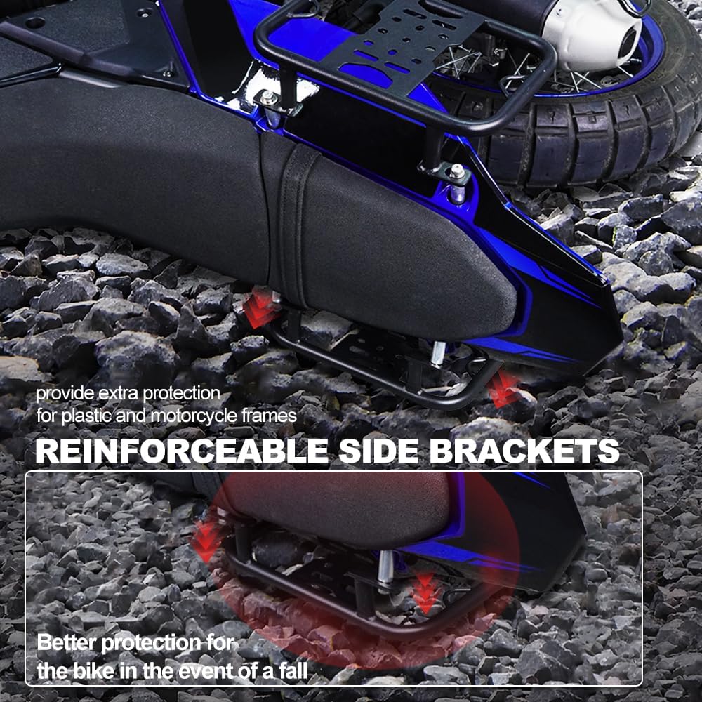 Xitomer Motorcycle Saddlebag Support Racks, Fit for Gen 3 KLR650 2025 2024 2023 2022, Motorcycle Pannier Racks Side Carrier Pannier Racks