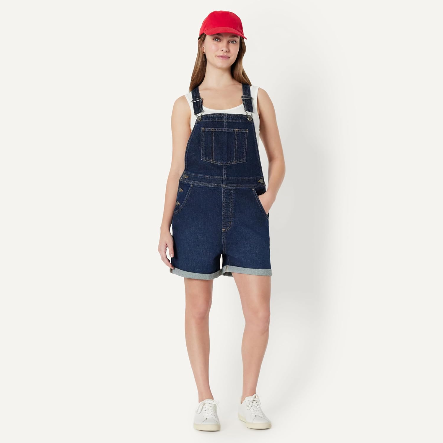 Amazon Essentials Women's Washed Cotton Canvas Baseball Cap with Adjustable Strap image 5