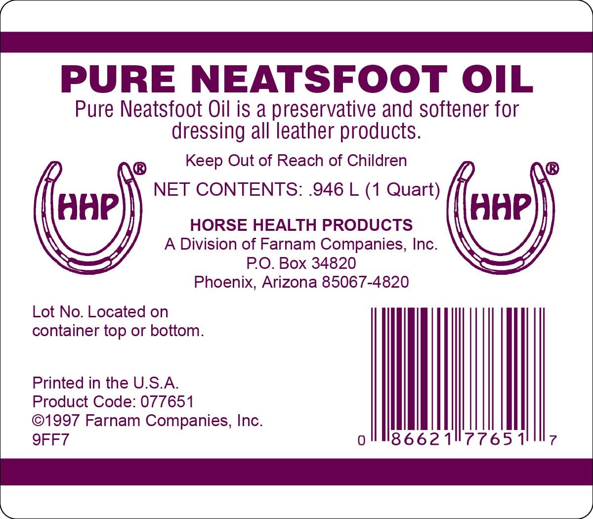 Farnham Horse Health Pure Neatsfoot Oil, 32 fl oz