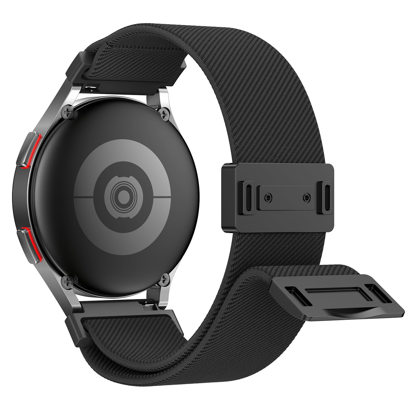 Goton Magnetic Elastic Band for Samsung Galaxy Watch 7 6 5 4 FE 40m 44mm / Ultra 47mm / Watch6 Classic 43mm 47mm / 5 Pro 45mm / 4 Classic 42mm 46mm, 20mm Stretchy Nylon Strap for Men Women