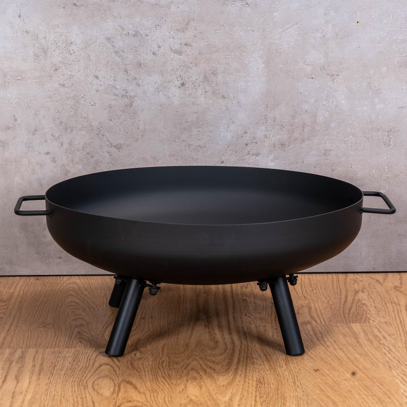 levandeo Brasero de jardín de 50 cm, hierro negro, para terraza, exterior, chimenea, jardín, hoguera, fogata, decoración de jardín