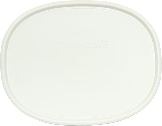 CorningWare F-2-PC Oval French White 2.5-qt or 1.5-qt Lid