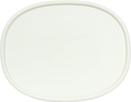 CorningWare F-2-PC (2.5-Qt & 1.5-Qt) Oval French White Lids (2-Pack)