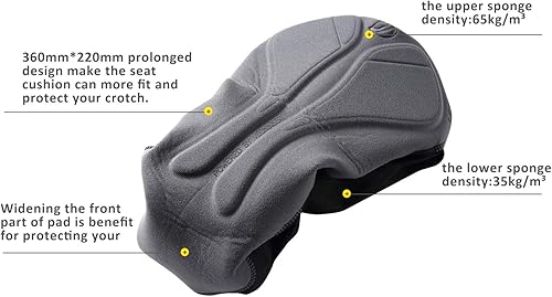 Miniatura 4 de Santic Pantalones cortos de ciclismo acolchados para hombre, pantalones cortos de ciclismo acolchados para hombre, mallas transpirables y ligeras