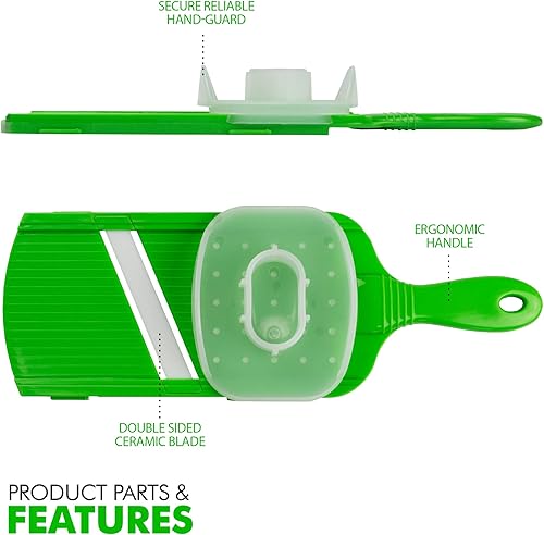 Miniatura 3 de Cortador de mandolina cuchilla de cerámica para mano rallador cortador de cocina cebolla patata verduras exultimate
