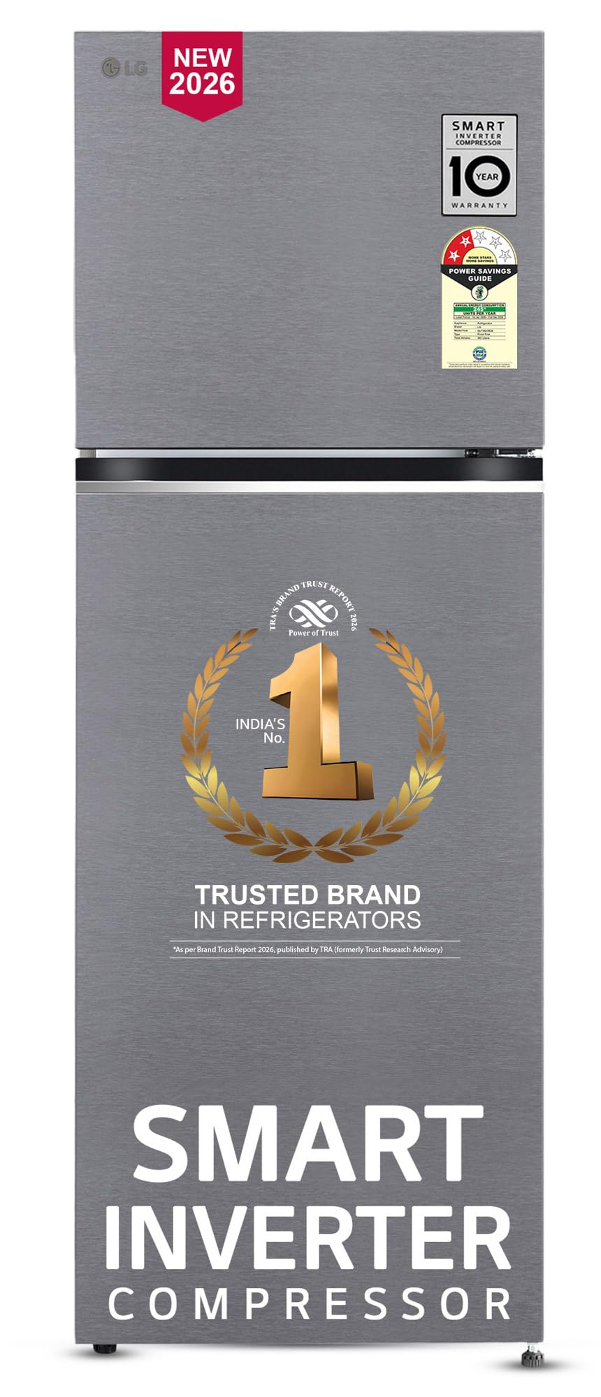 LG 360L 3 Star Frost Free Double Door Refrigerator GL-T402JPZY