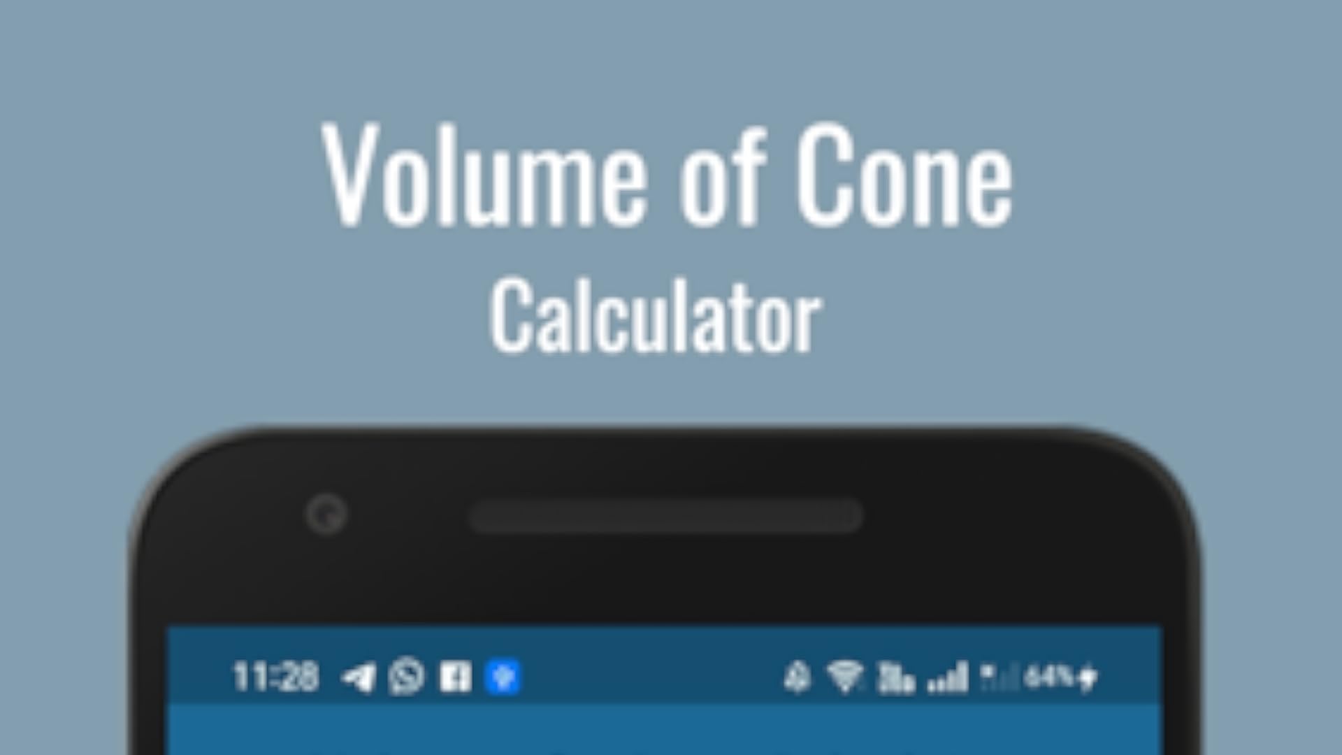 Volume of a Cone Calculator App on Amazon Appstore