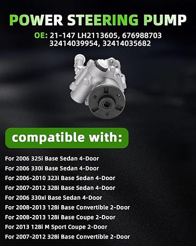 Miniatura 49 de SCITOO Bomba de dirección asistida compatible para 2005 para Saab 9-2X 2.0L, 2006 para Saab 9-2X 2.5L, 2004-2005 para Subaru Impreza 2.0L, 21-5396