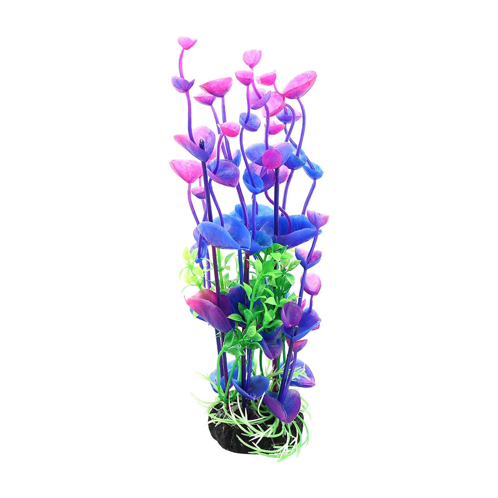 CAPASTEC Aquarium Decoration,Plastic Plant Decoration for Aquarium Landscaping 8.3Inch(Purple Green)