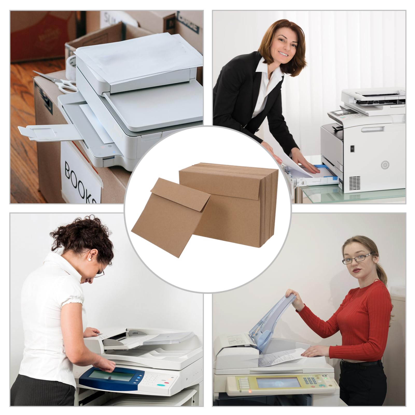 Uonlytech 100 Pezzi Buste Carta Auto Adesive Envelopes per Speciali per Matrimoni Compleanni e Eventi Aziendali