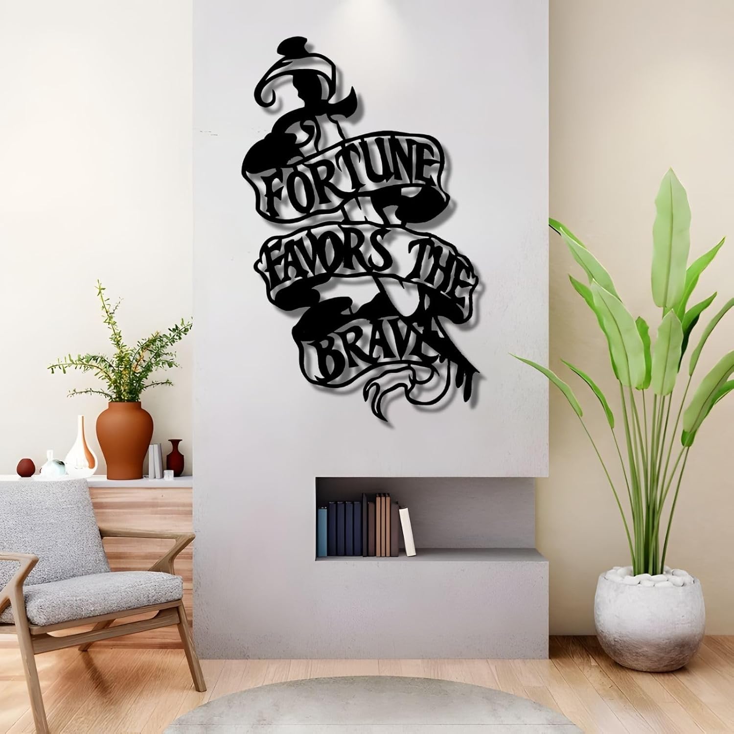 Motivational Wall Decor, Art Plaques, Brave, Inspirational, Large, Living Room