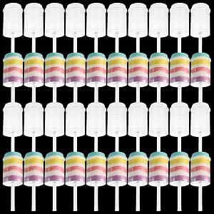 Cabilock 30 Stück Push Up Kuchen Shooter – Runde Form, Transparent, Mit Deckel, Für Desserts Und Eis