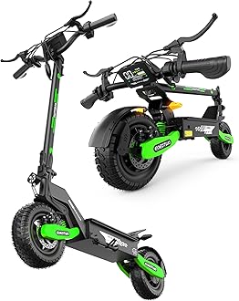 Electric Scooter for Adults, 1200W Motor Fast E Scooter, 11" Off-Road Tires, Up to 30 MPH Top Speed & 20/43 Miles Long Range, Dual Brake, Foldable