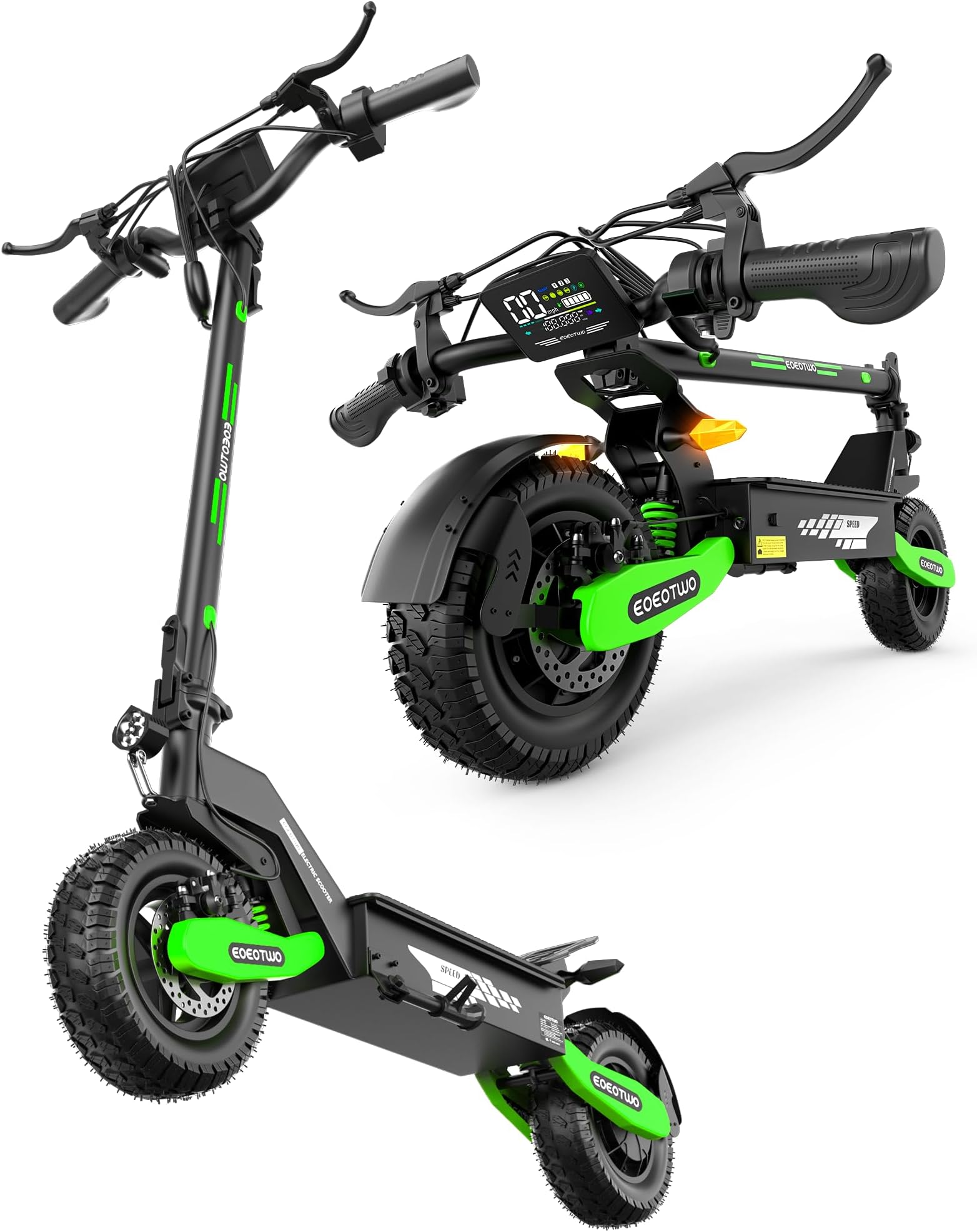 Electric Scooter for Adults, 1000W/1200W/2400 Motor Fast E Scooter, 10/11" Off-Road Tires, Up to 28/30/40 MPH Top Speed & 20/45 Miles Long Range, Dual Brake, Foldable