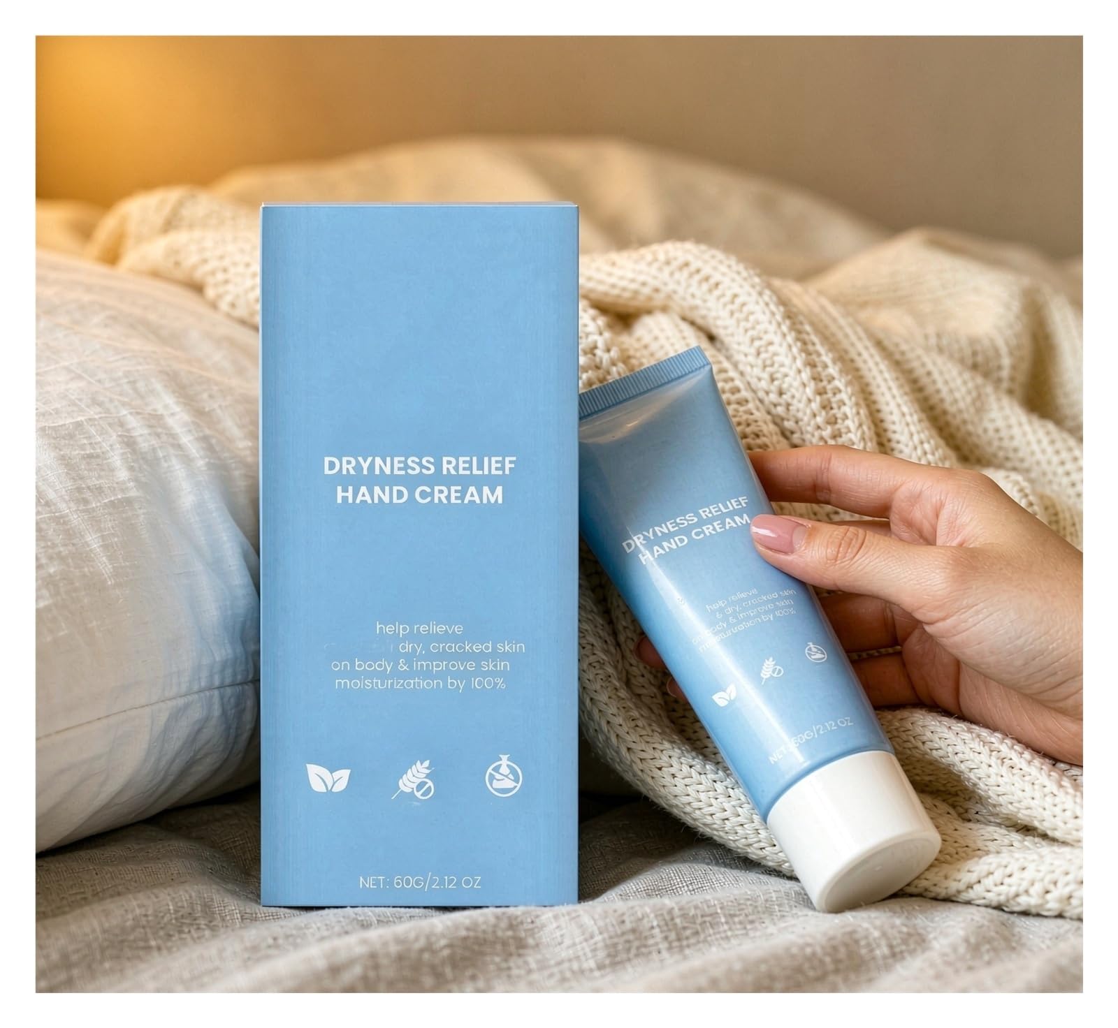 Crema de Manos Hidratante 60g | Cuidado de manos for una piel tierna y suave.(2pcs)