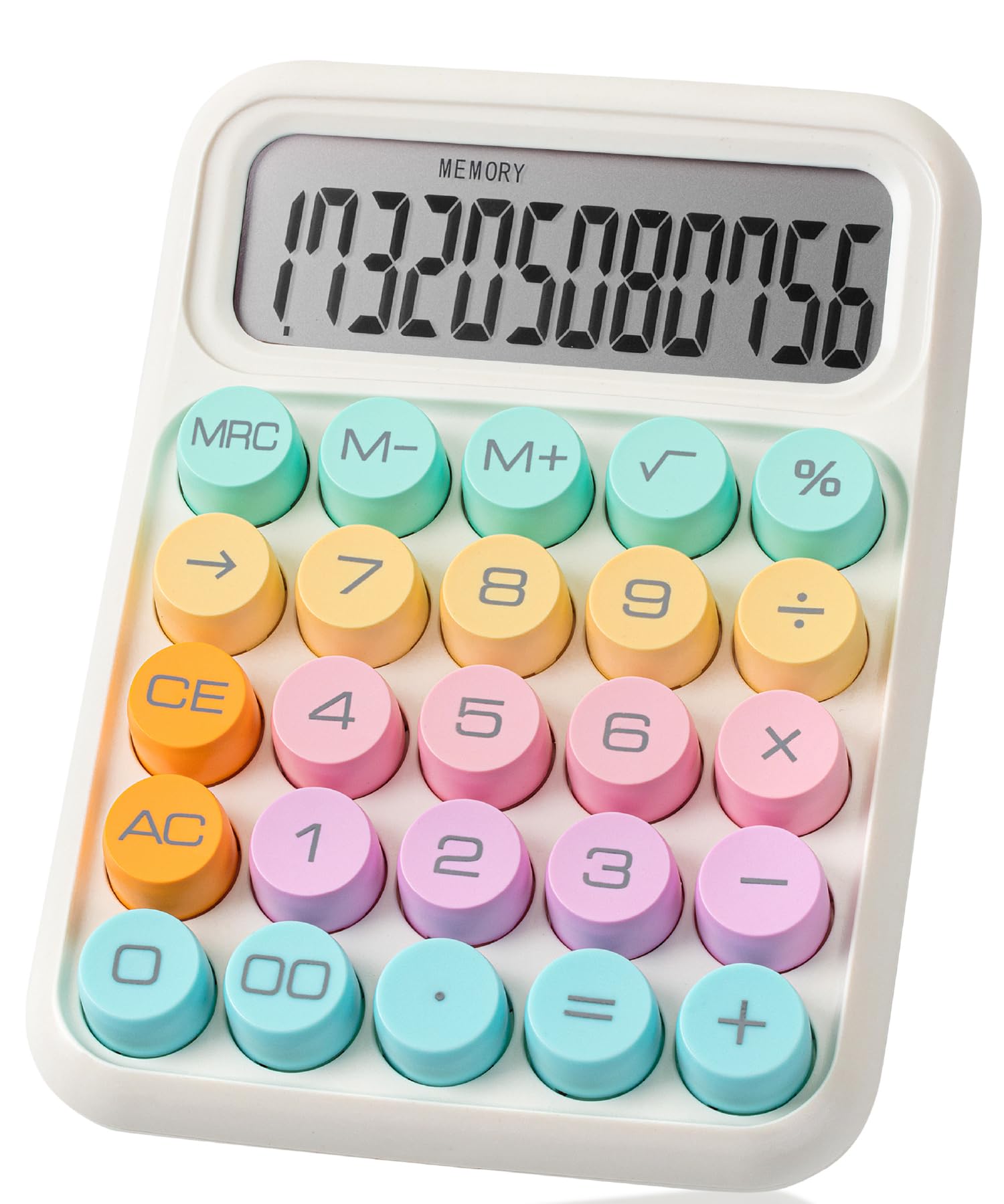 Mr. Pen- Mechanical Switch Calculator, 12Digits, Large LCD Display, Colorful Calculator Big Buttons