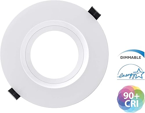 Miniatura 5 de NICOR Lighting CLR62SWRVS9WH - Lámpara LED Downlight, 6, color blanco