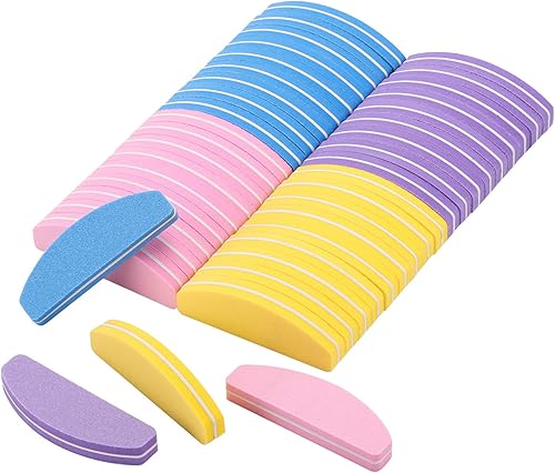 Miniatura 9 de Kit de 80 pulidores de uñas mini, bloques de pulido de grano 100180, limas de uñas pequeñas para uñas acrílicas y naturales