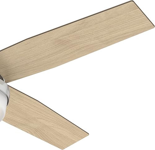 Miniatura 11 de Hunter 50284 - Ventilador de techo de interior de 52 pulgadas con luz LED y control remoto, ventilador de techo moderno, montaje estándar, 4 aspas