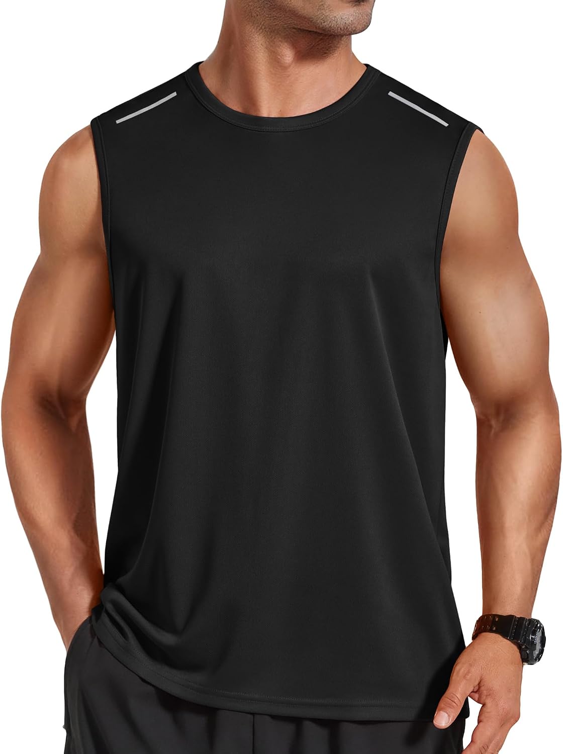 COOFANDY Canotta da uomo per allenamento, traspirante, estiva, girocollo, palestra, fitness, bodybuilding muscolare, maglietta senza maniche