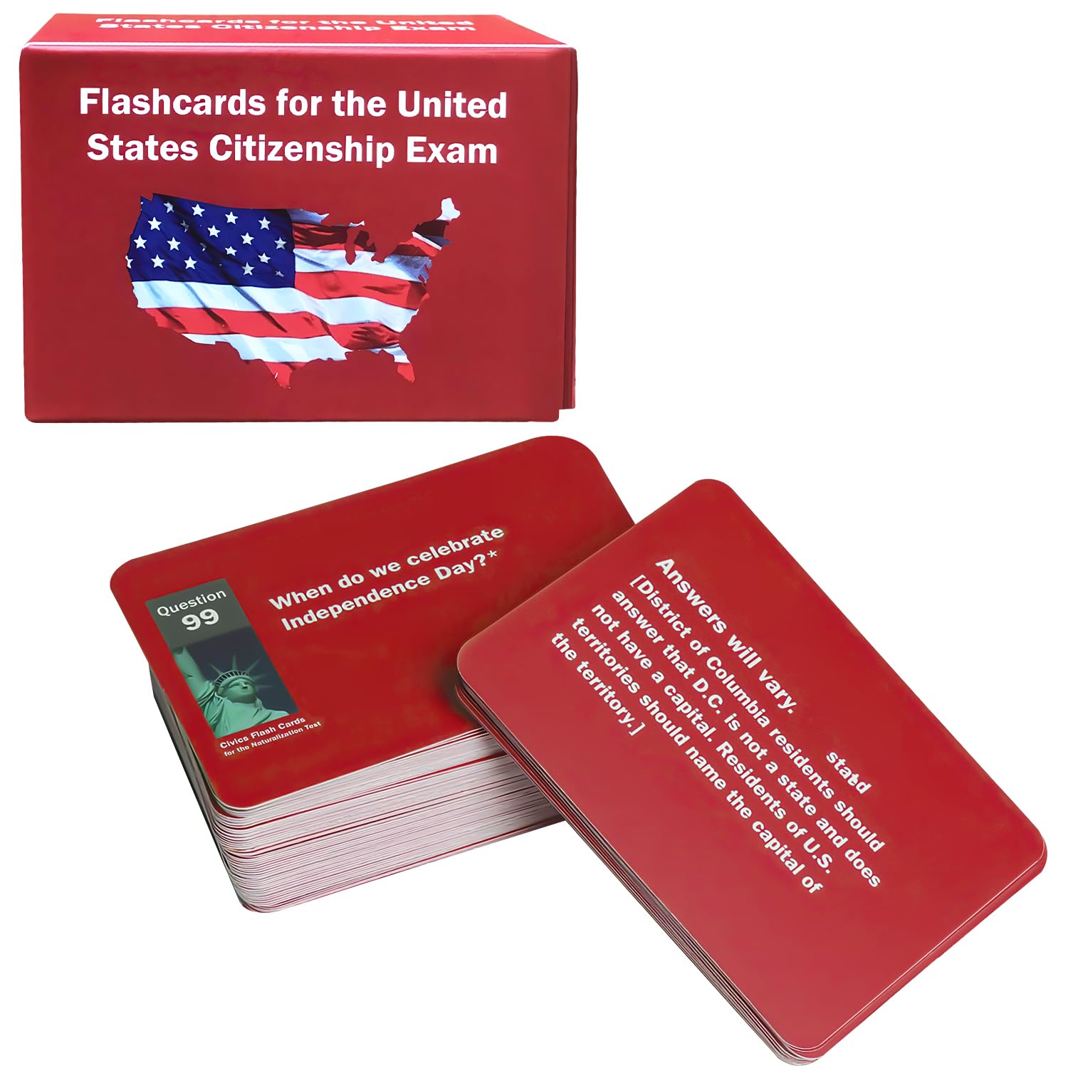 US Citizenship Flash Cards,Naturalization Test Study American Civics 100 USCIS Questions and Answers Flashcards,Citizenship Flash Cards for The US Citizenship Naturalization Test