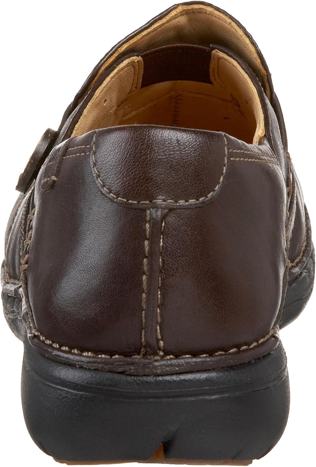 Clarks Unstructured Women's Un.Loop Slip-On Shoe 5 Brown Leather
