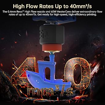 BIQU Panda Claw Upgraded Extruder Brass Gear + Panda Revo High Flow Hotend up to 40mm3/s Compatible with P1S/P1P 3D Printers