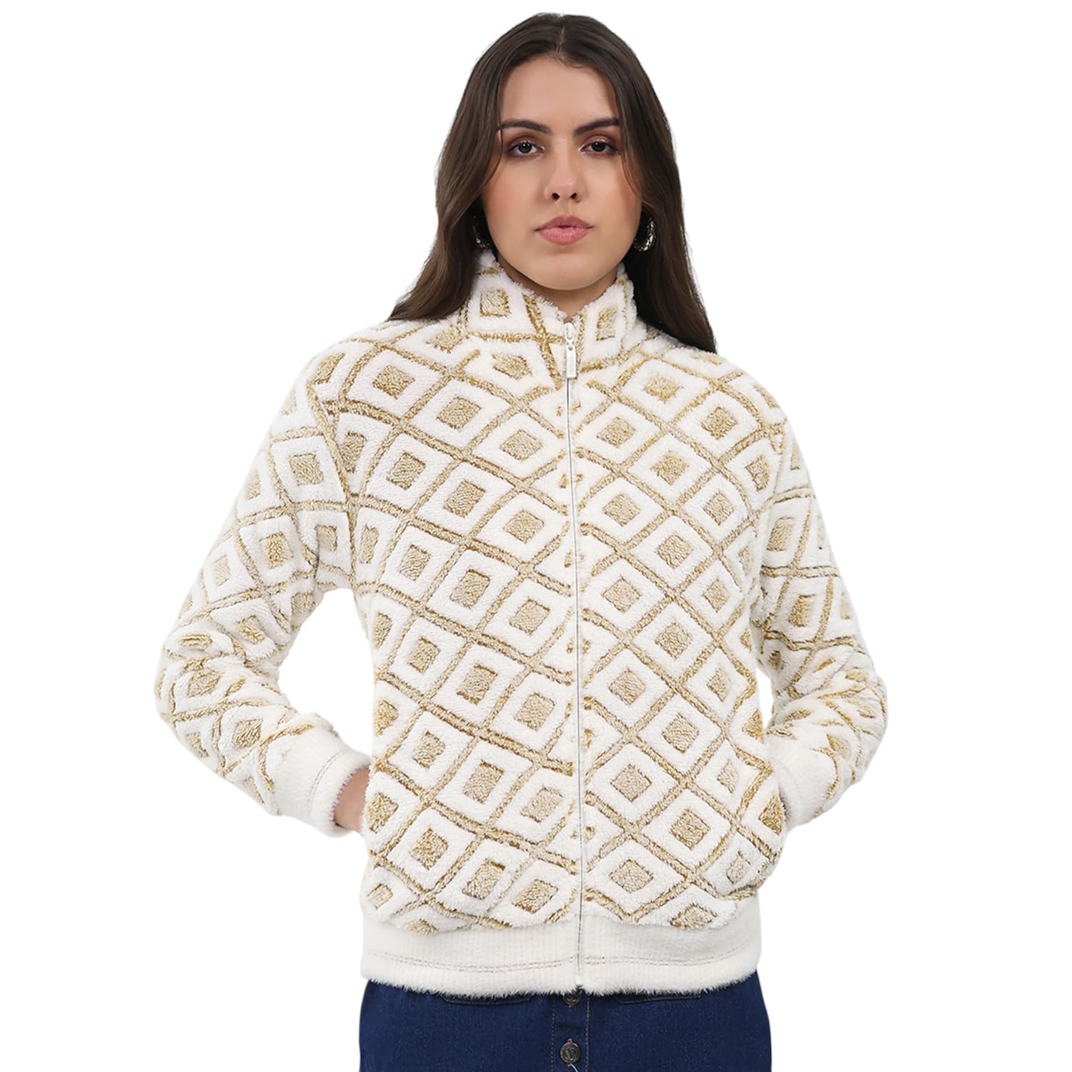 monte carlo Women’s Regular Fit Jacquard Round Neck Full Sleeve Winter Sweatshirt | Stylish Jacquard Pattern | Cozy Warm Fabric | Trendy Winter Wear for Women (Pack of 1)-picture-36